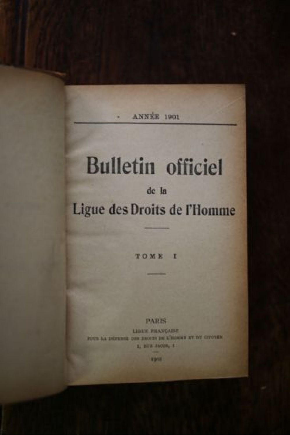 Collectif Bulletin Officiel De La Ligue Des Droits De Lhomme Tome I à Xix Tête De 6480