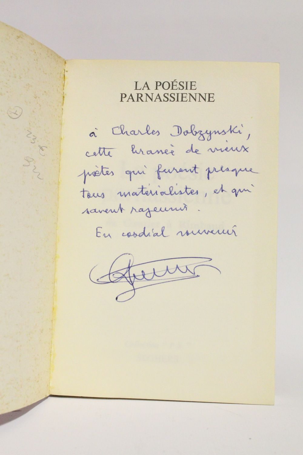 Decaunes : La Poésie Parnassienne De Gautier à Rimbaud. Anthologie 