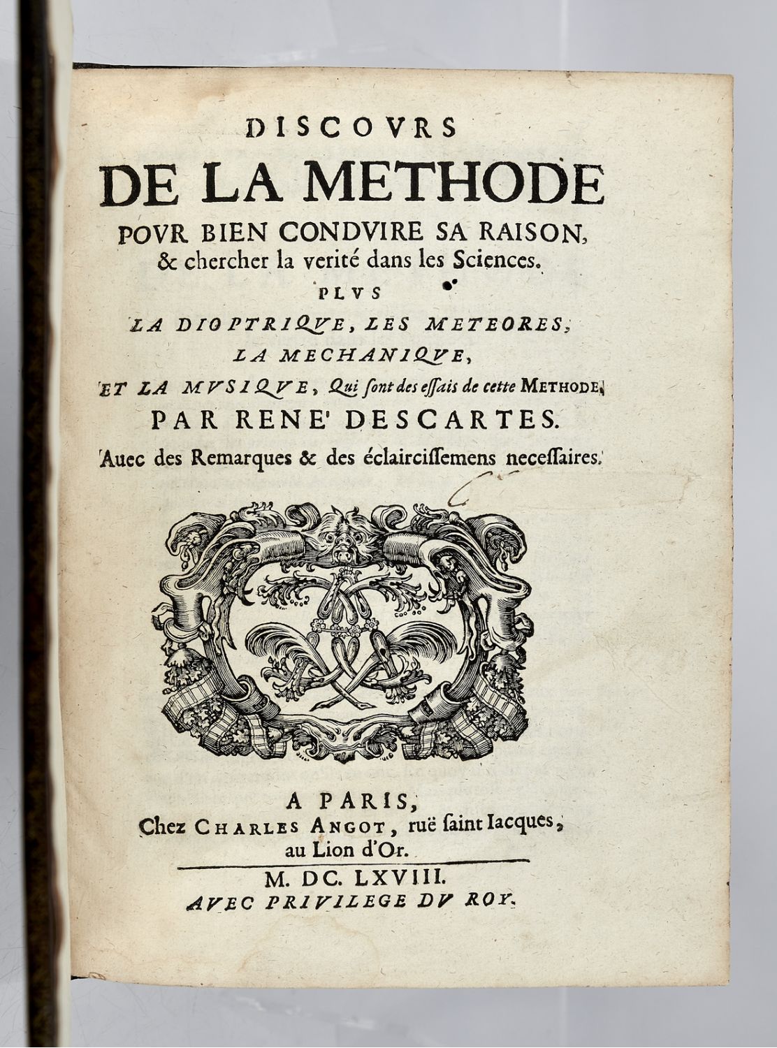 René Descartes Writes, Je pense, donc je suis. : History of Information