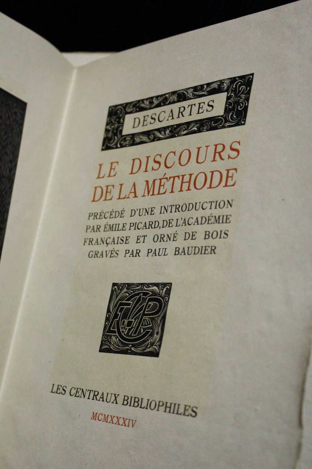 DESCARTES : Le Discours De La Méthode - Edition-Originale.com