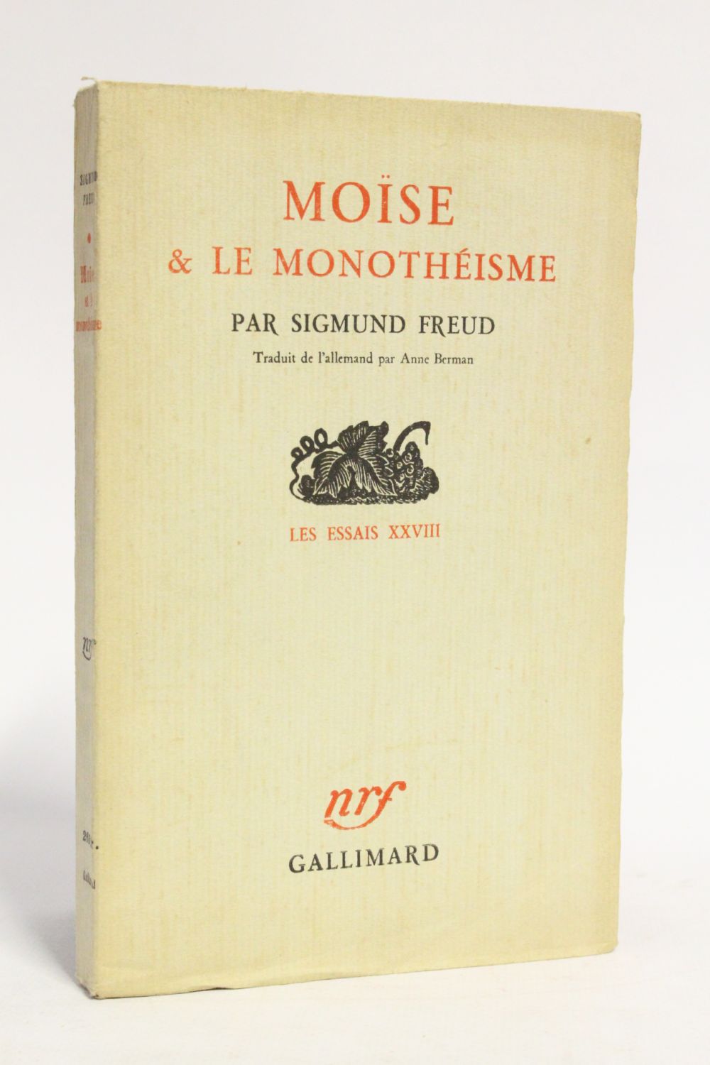 FREUD : Moïse et le monothéisme - Edition Originale - Edition