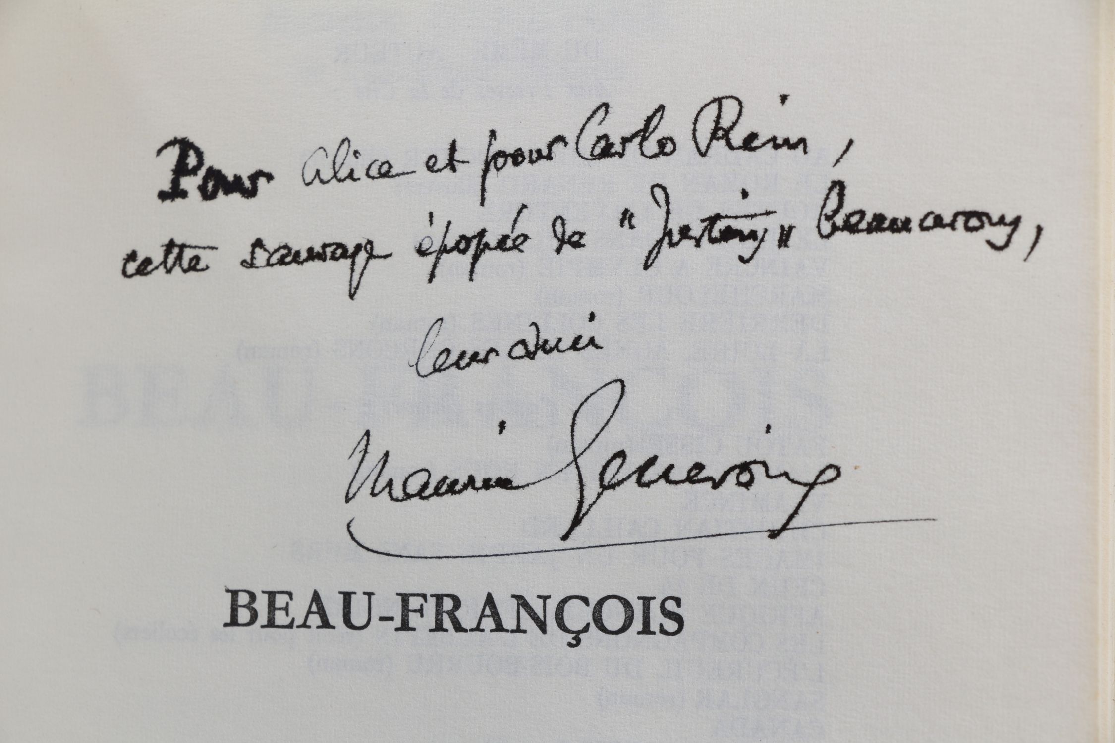 GENEVOIX : Beau-François - Signed book, First edition - Edition ...