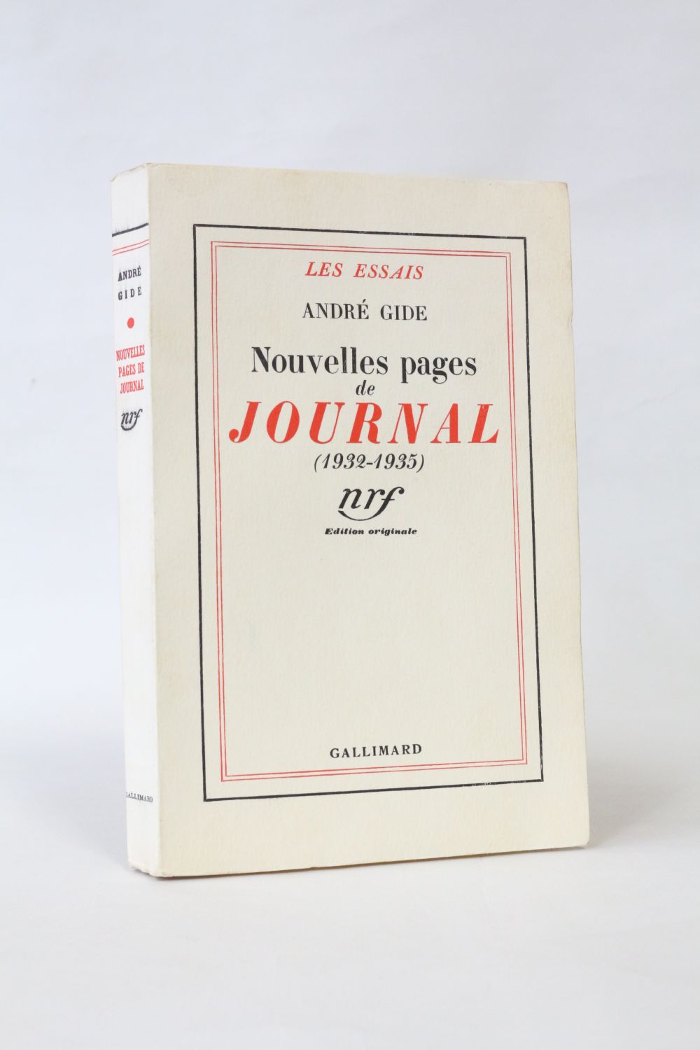 GIDE : Nouvelles pages de journal (1932-1935) - First edition - Edition ...