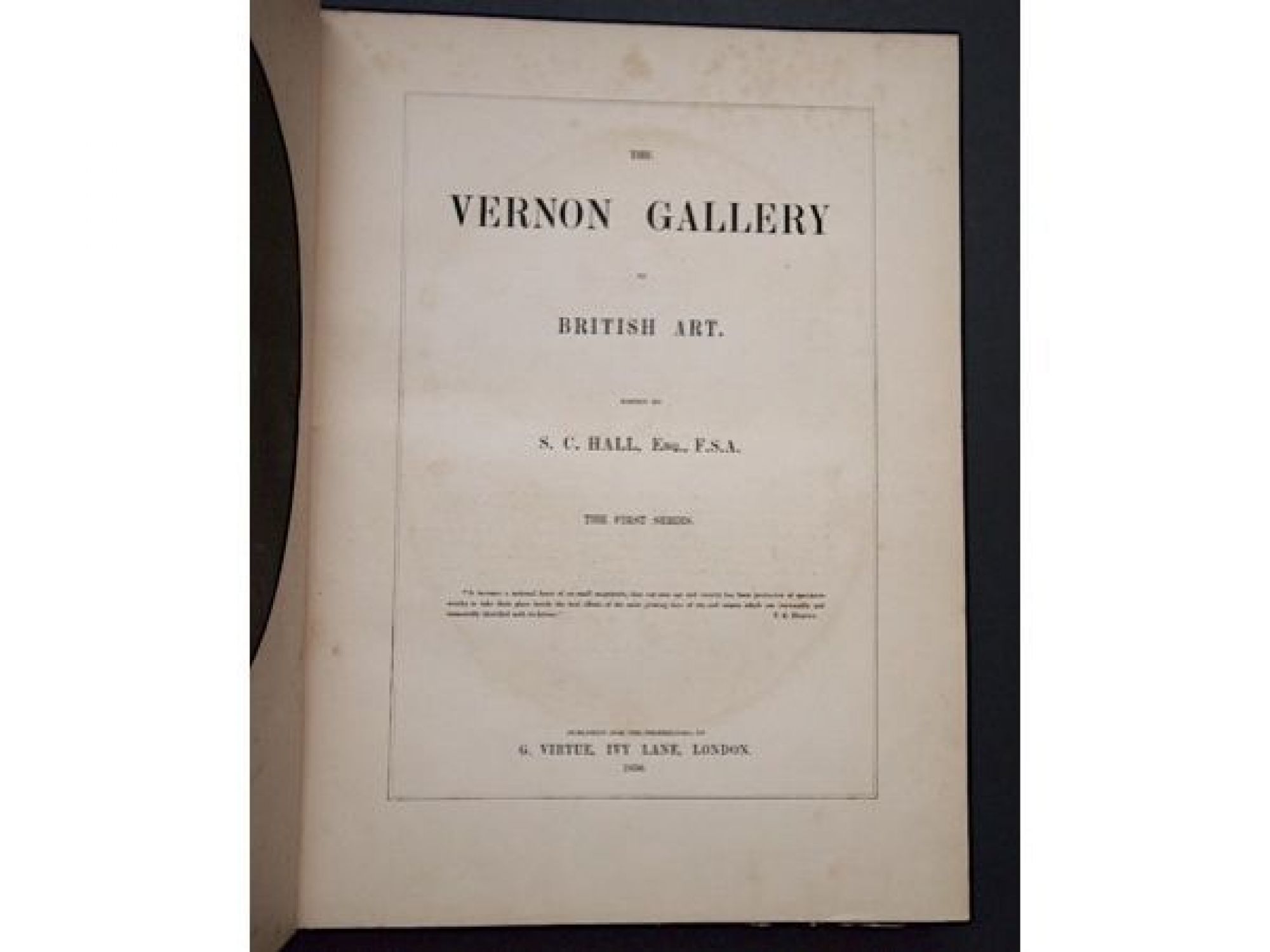 HALL : The Vernon gallery of british art - First edition - Edition ...