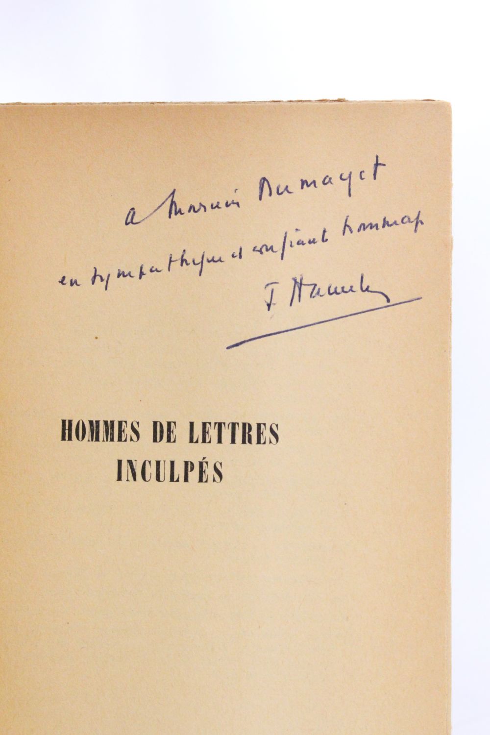 HAMELIN : Hommes de lettres inculpés : Mérimée - Barbey d'Aurevilly ...