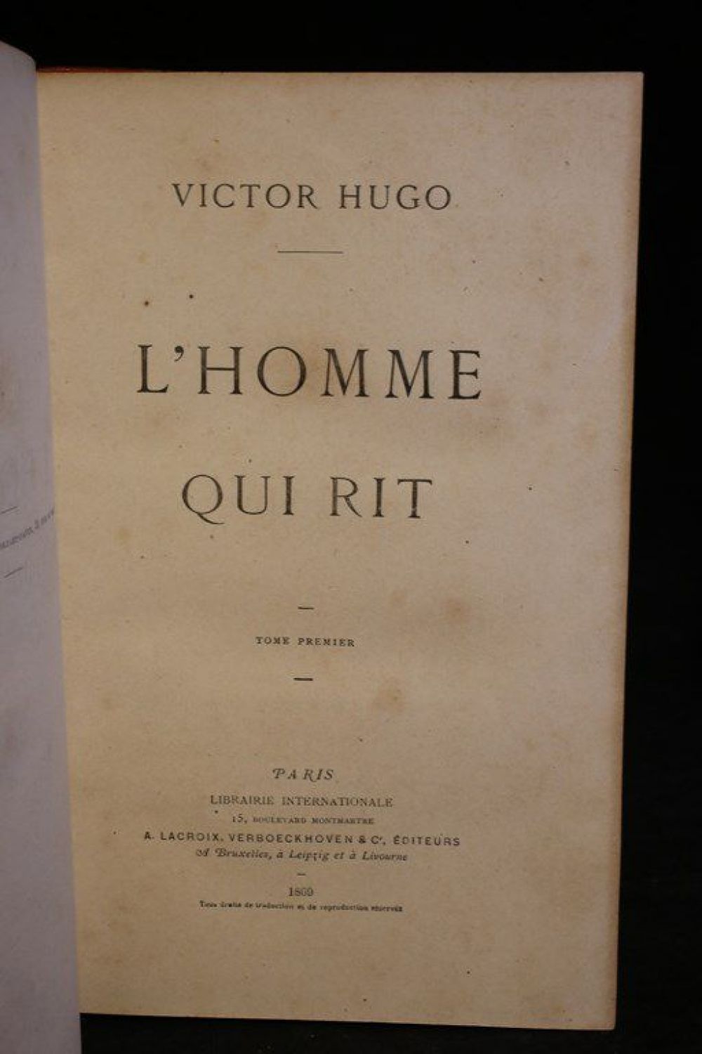 HUGO : L'homme qui rit - First edition - Edition-Originale.com