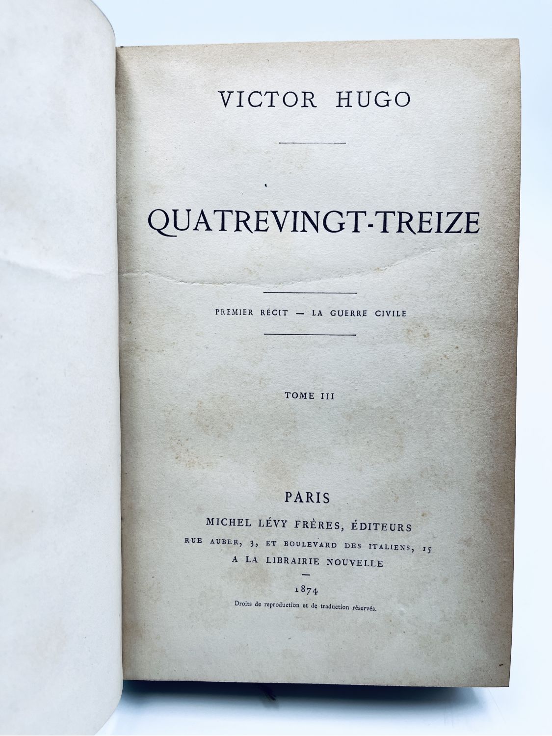 HUGO : quatrevingt treize - First edition - Edition-Originale.com