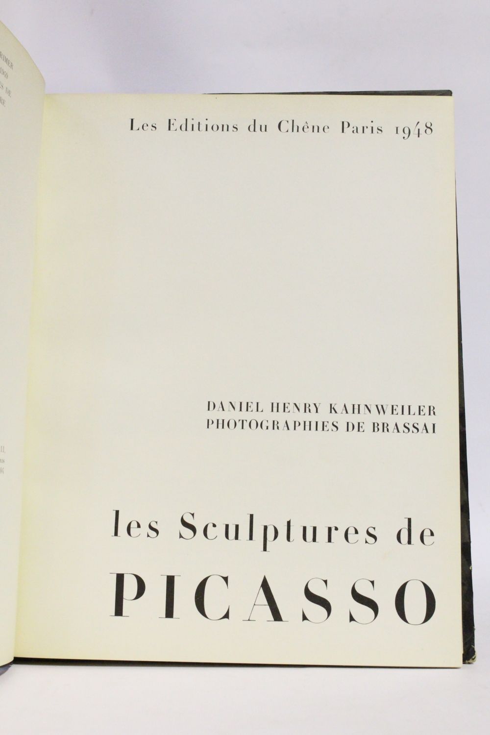 KAHNWEILER : Les sculptures de Picasso - First edition - Edition 
