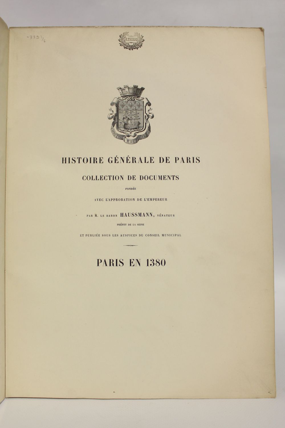 LEGRAND : Plans de restitution. Paris en 1380 - First edition - Edition ...