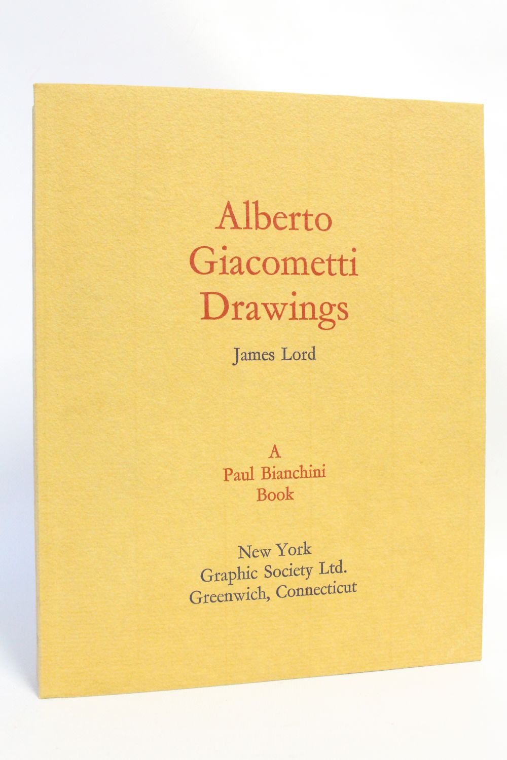 LORD : Alberto Giacometti drawings - Signed book, First edition