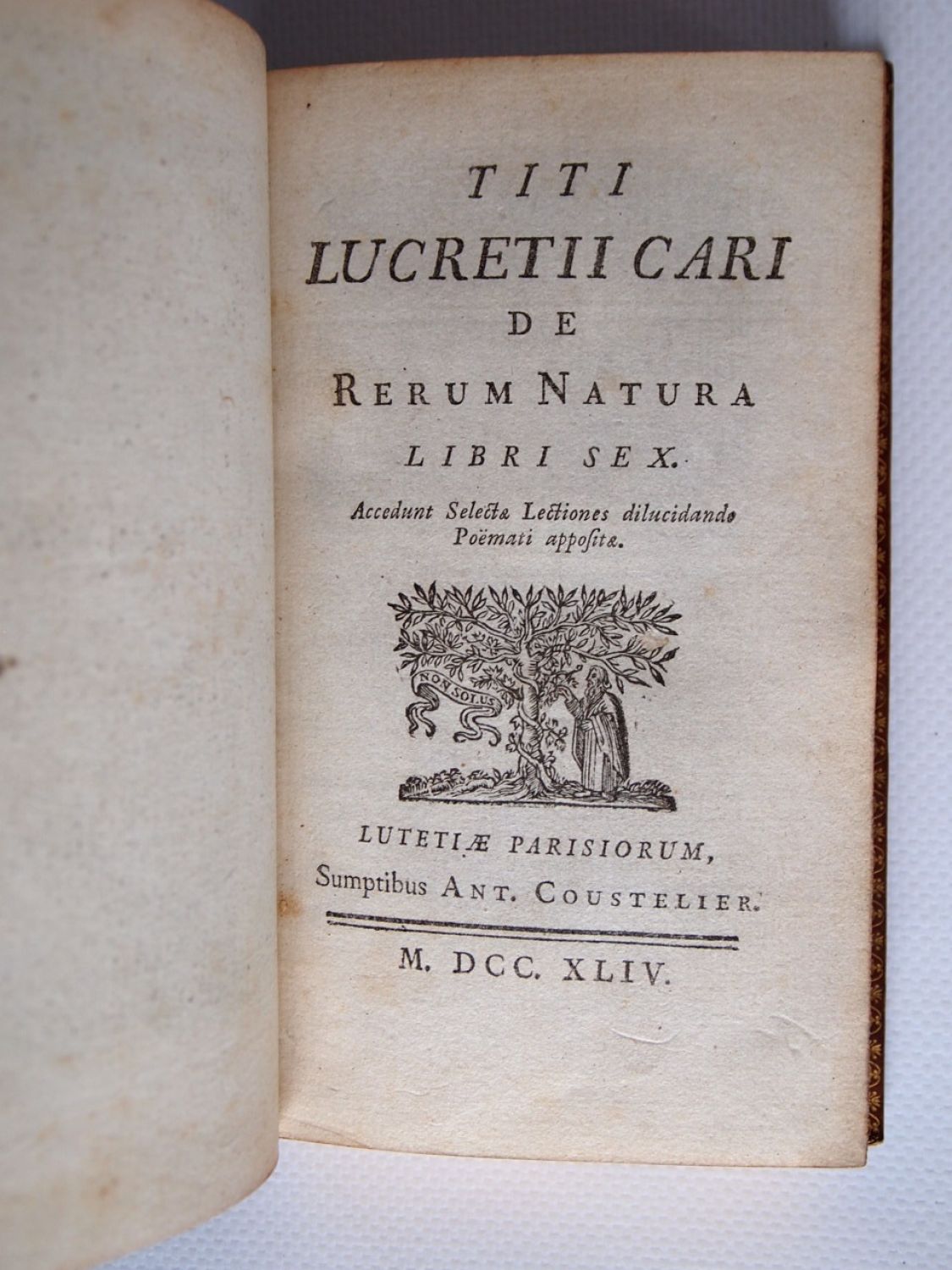 LUCRECE : De natura rerum - First edition 