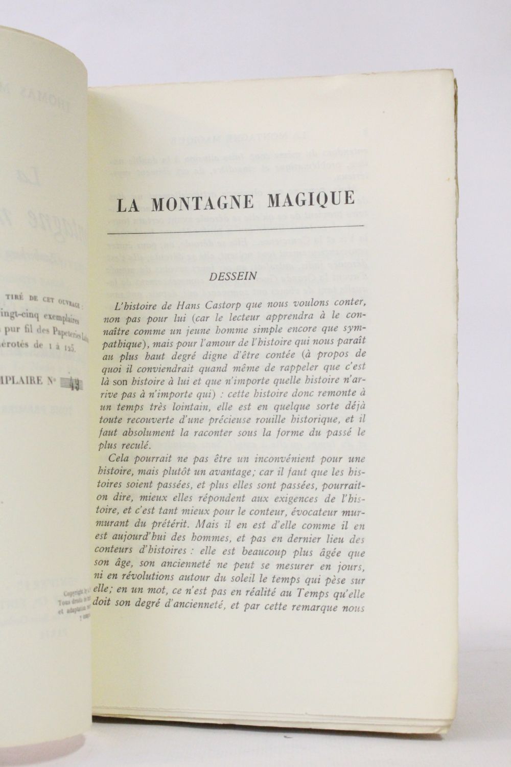 Mann La Montagne Magique First Edition Edition