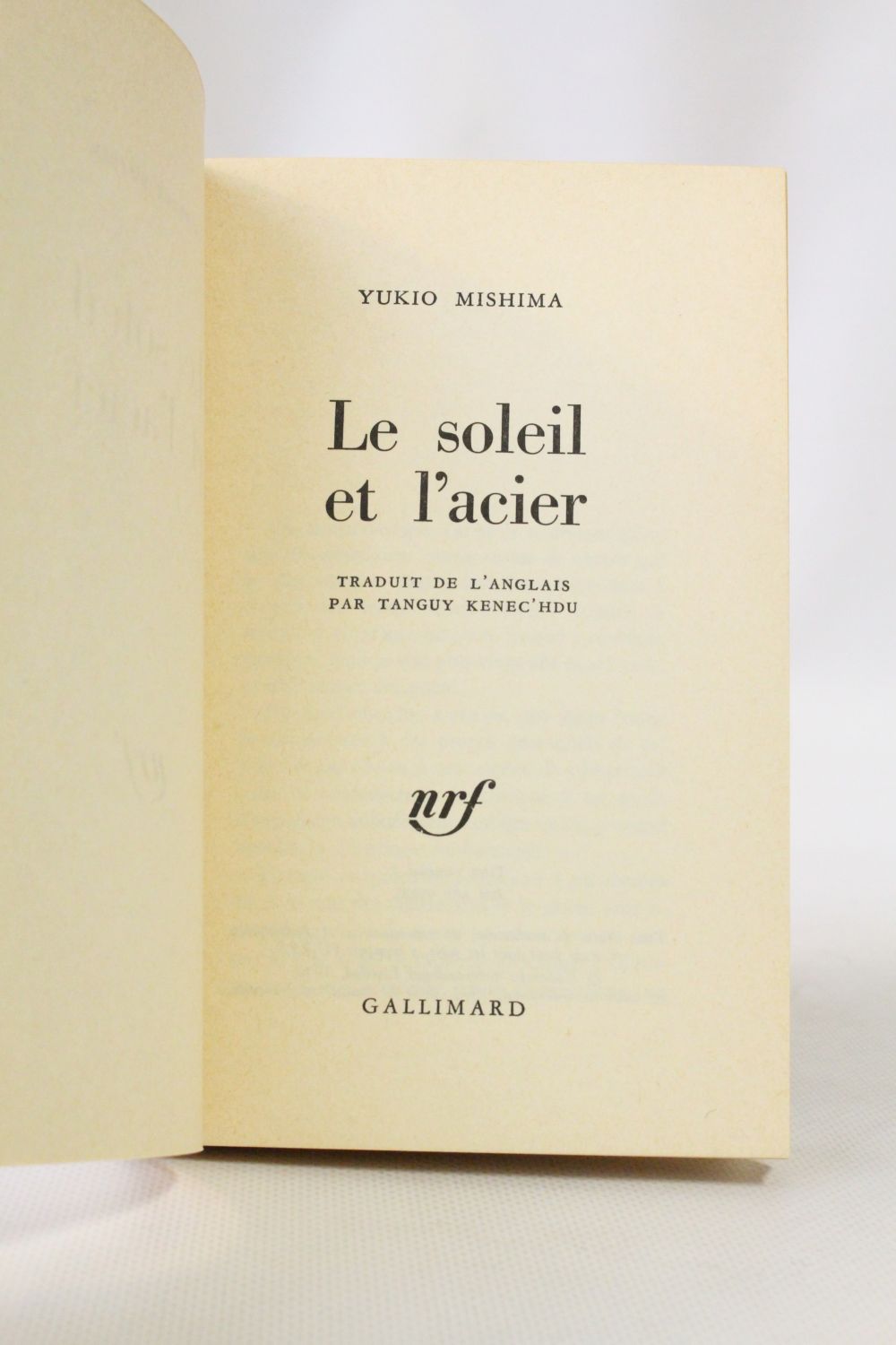 MISHIMA : Le soleil et l'acier - First edition - Edition-Originale.com