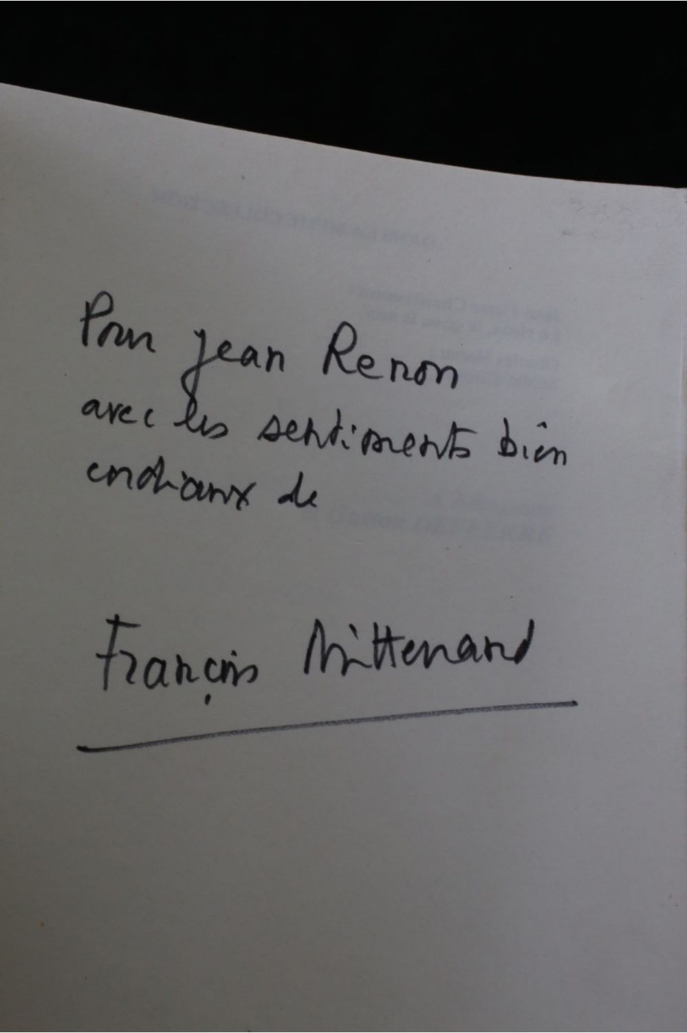 MITTERRAND : La paille et le grain - Signed book - Edition-Originale.com