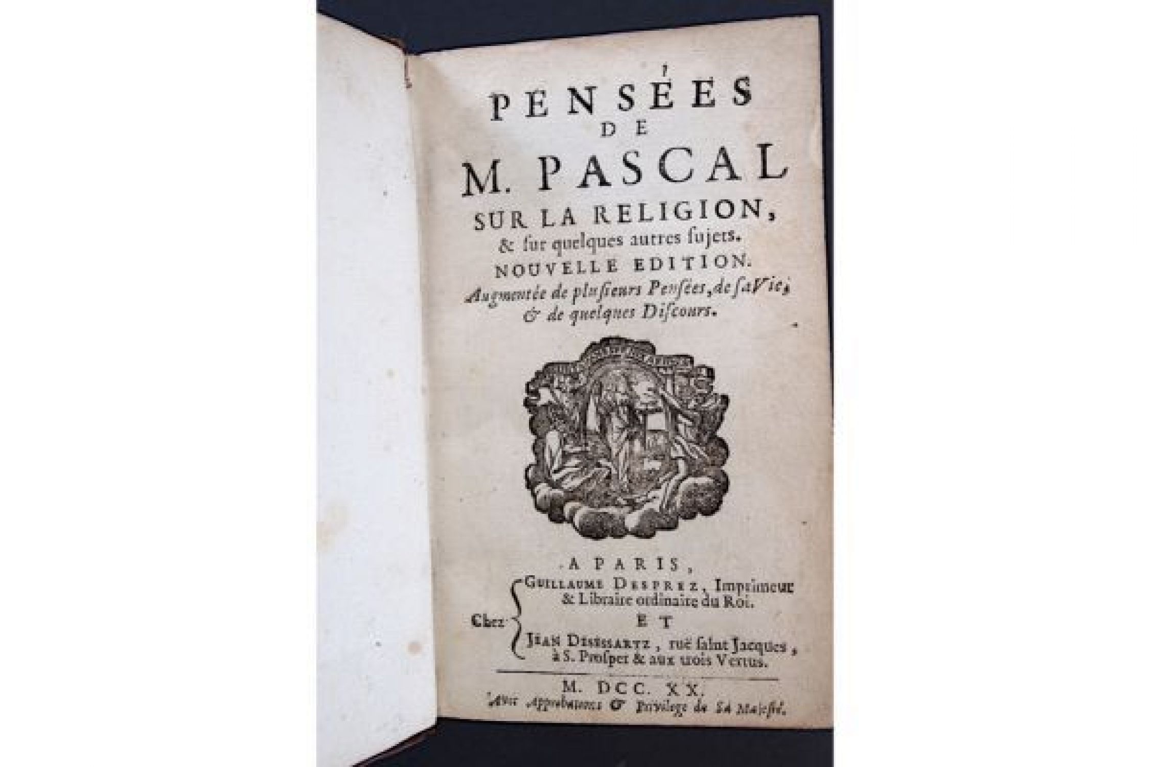 Pascal Pensees De M Pascal Sur La Religion Sur Quelques Autres Sujets Edition Originale Com