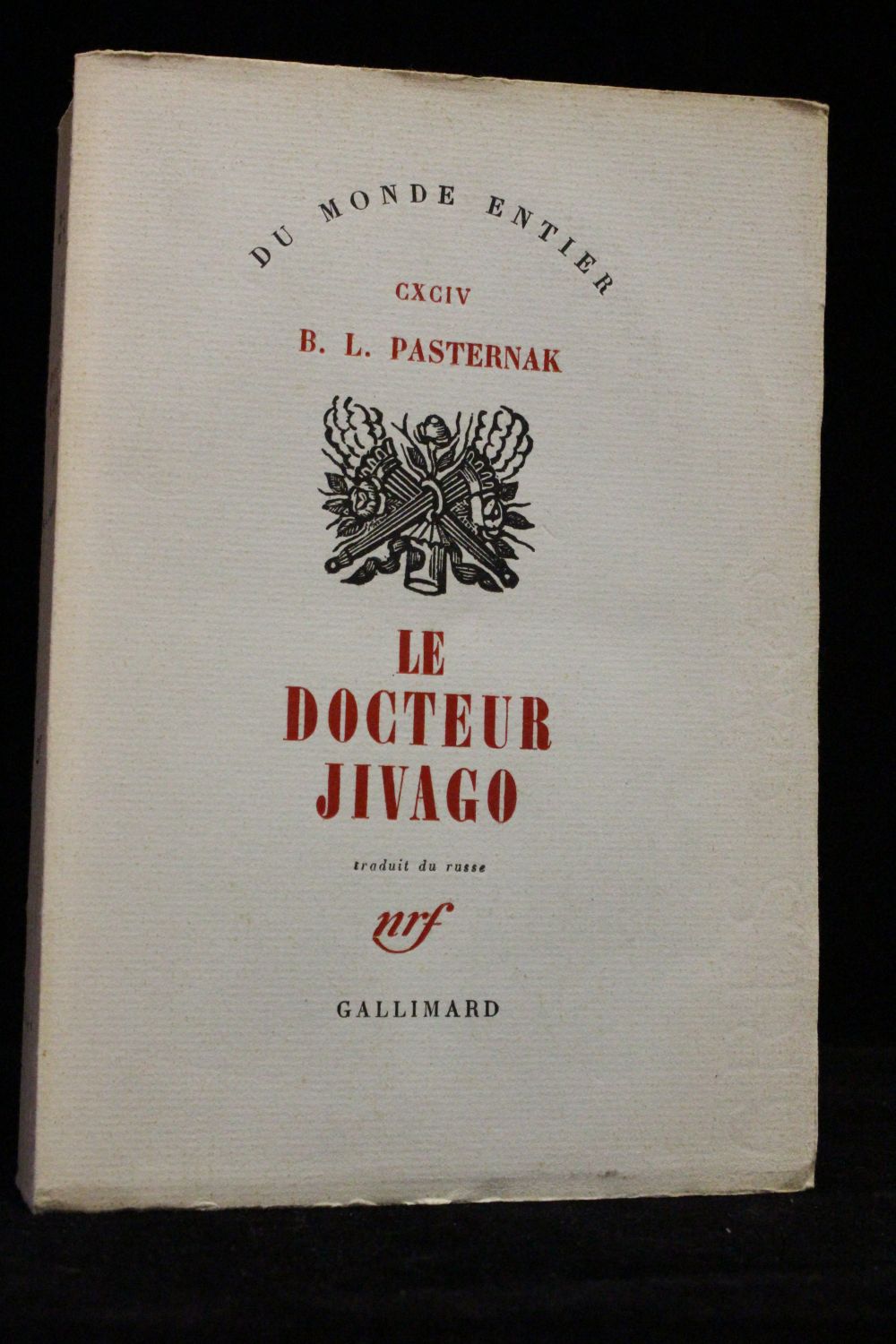 Pasternak Le Docteur Jivago Erste Ausgabe Edition Originale Com