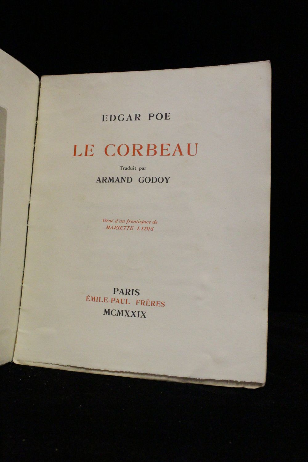 POE : Le corbeau - Signed book - Edition-Originale.com