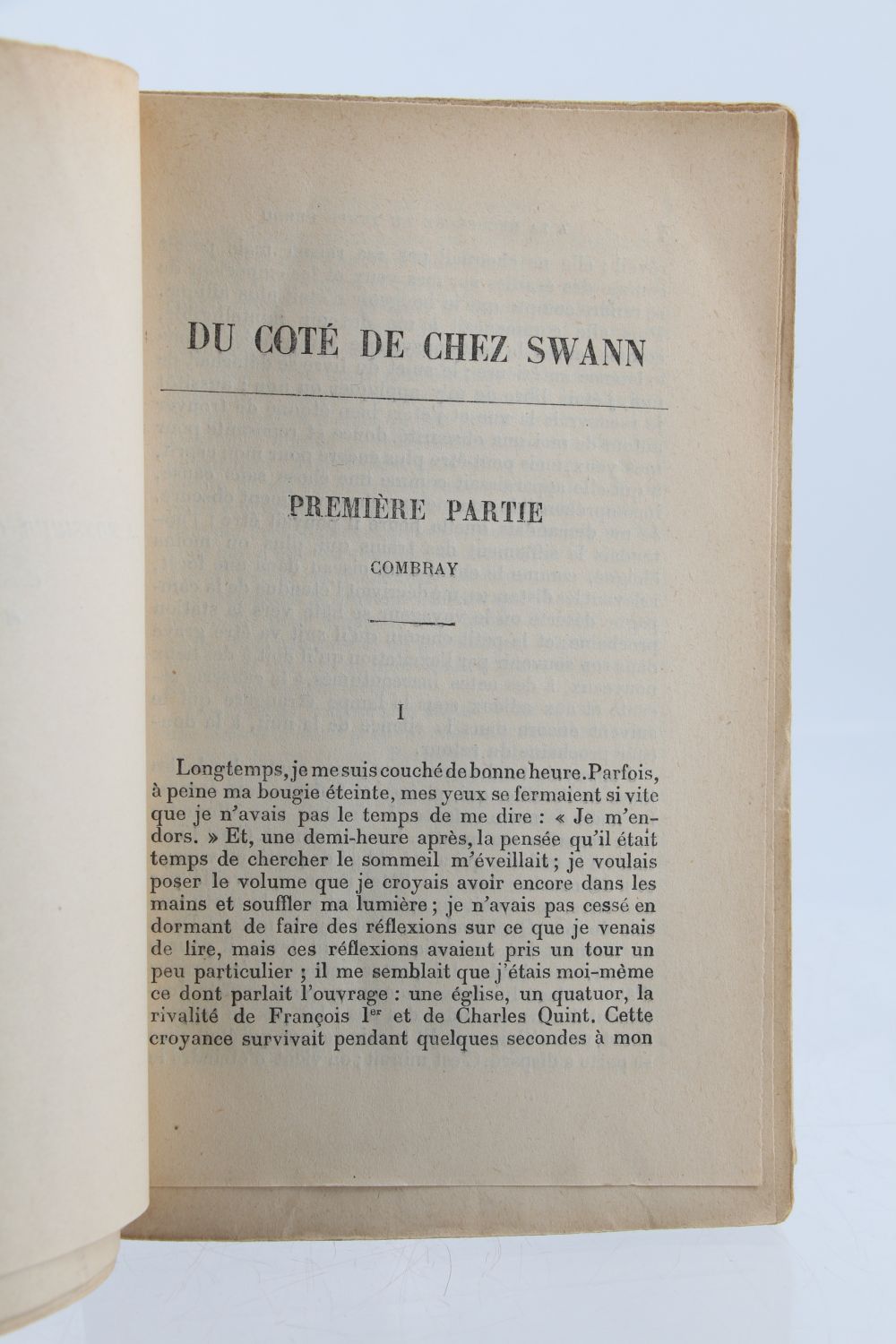 Proust Du Côté De Chez Swann Edition Originale Edition 