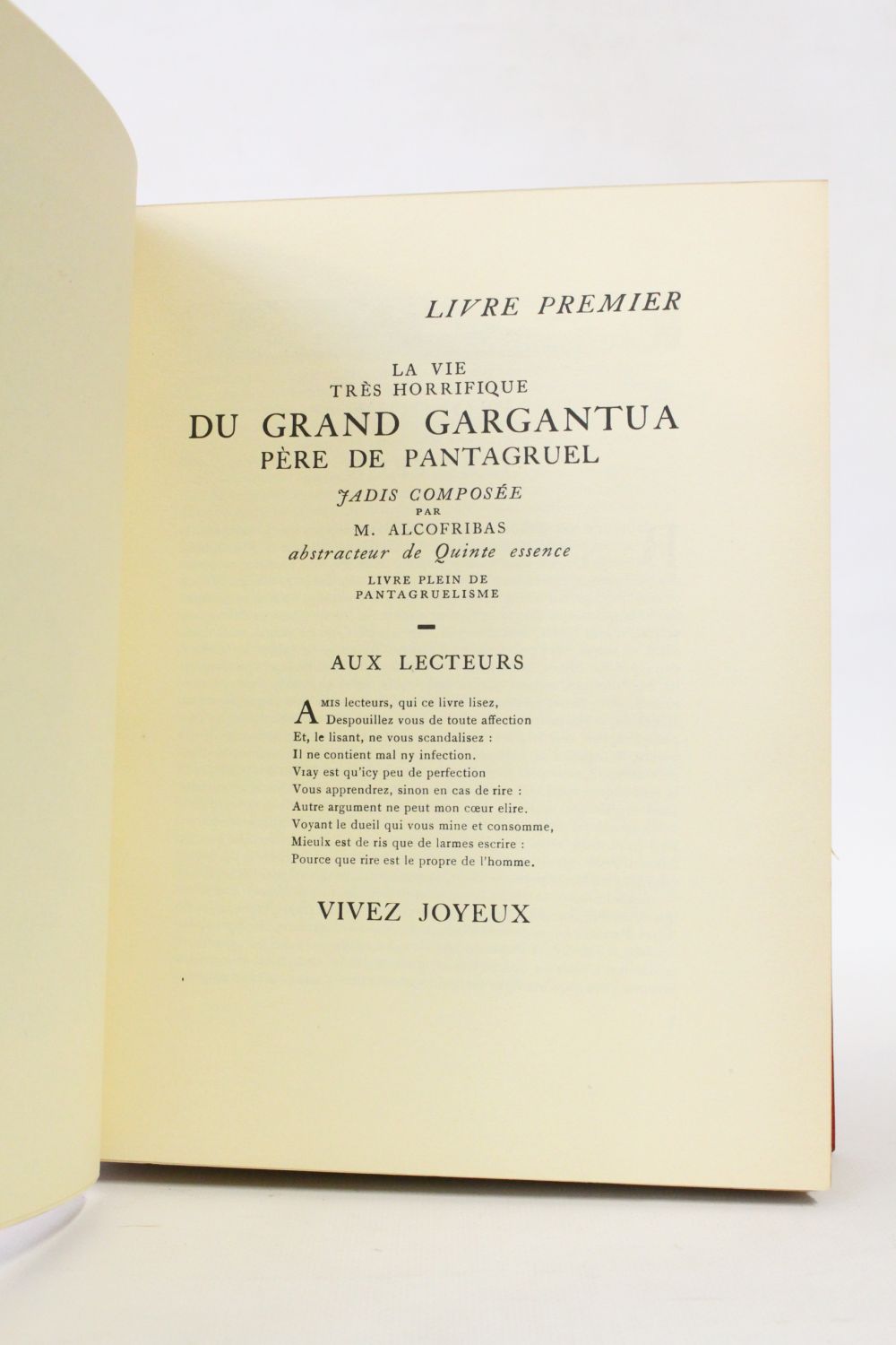 Pré-publicação de Gargântua & Pantagruel, Vol. I. Um clássico