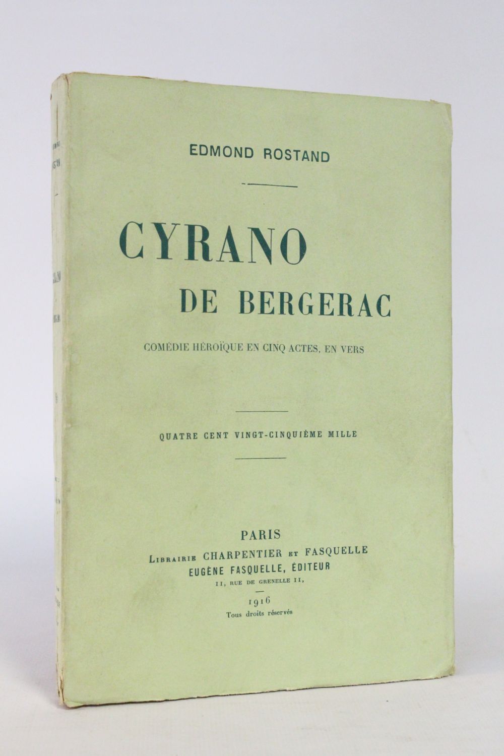 Rostand Cyrano De Bergerac Signed Book Edition Originale Com