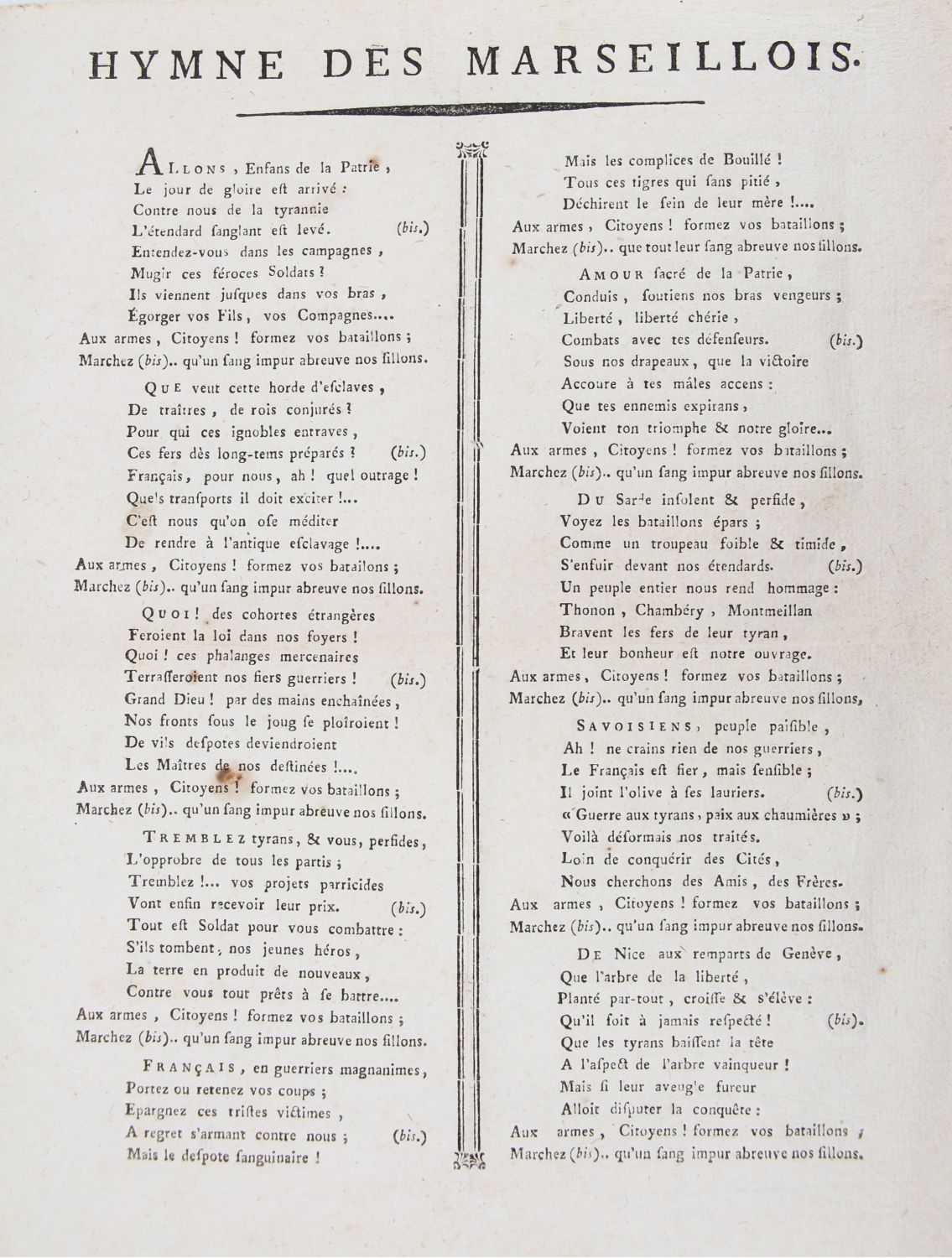 ROUGET DE L'ISLE : [LA MARSEILLAISE] - Hymne Des Marseillois - Edition ...