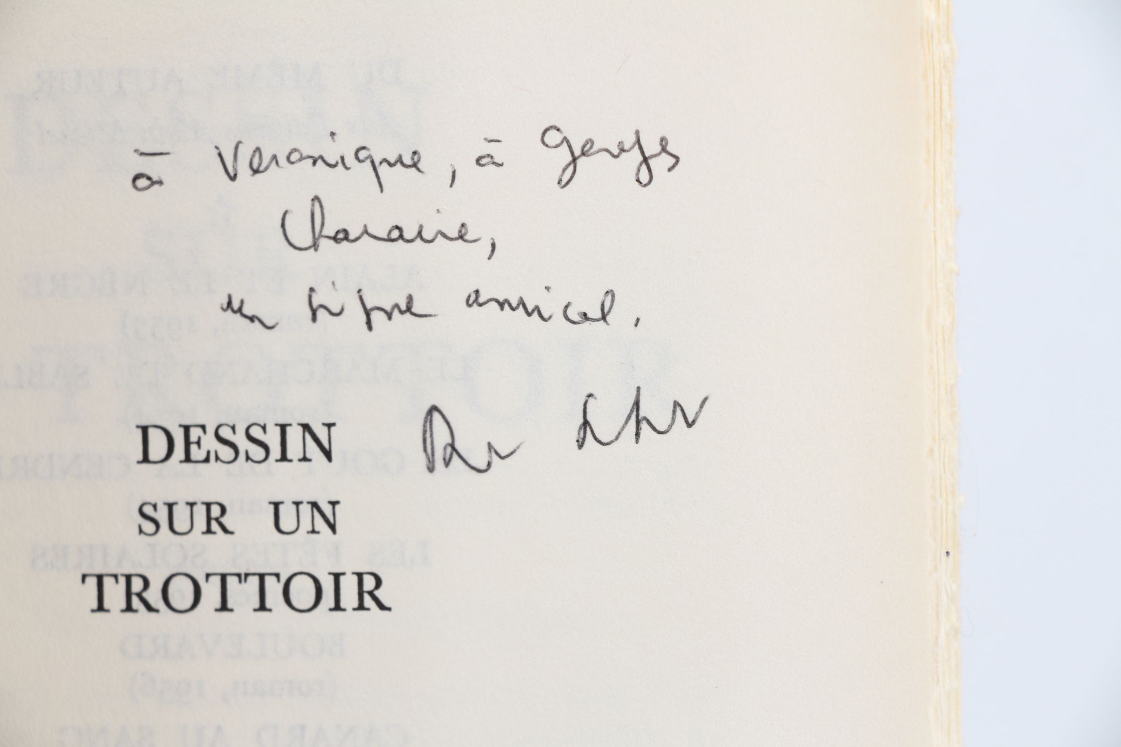 SABATIER : Dessin sur un trottoir - Signed book, First edition ...