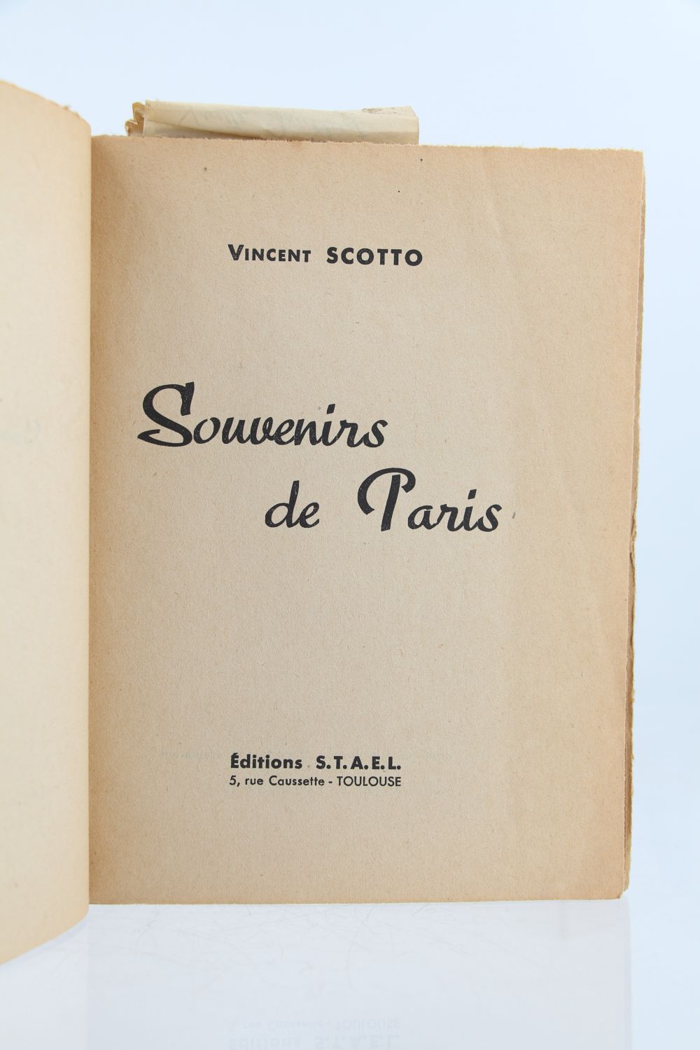 SCOTTO : Souvenirs de Paris - Signed book, First edition - Edition ...