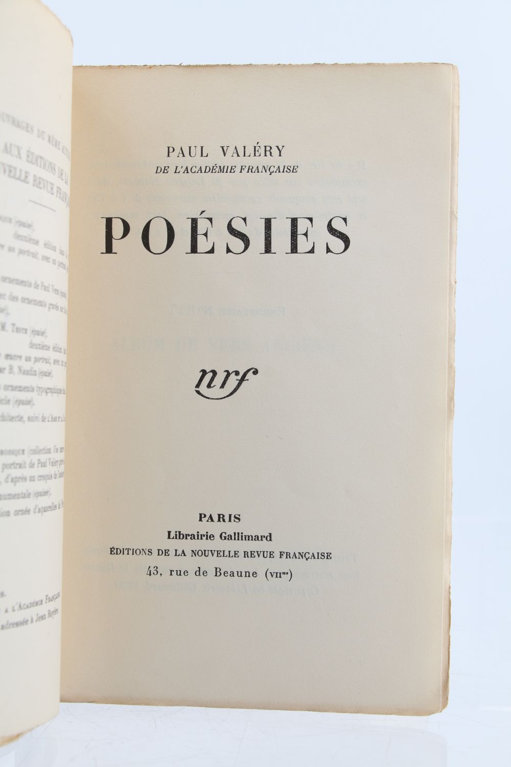 Valery : Poésies - Signed Book, First Edition - Edition-originale.com