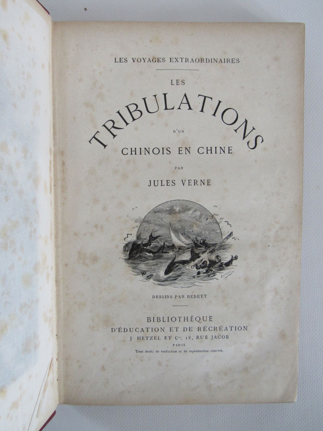 Verne Les Tribulations Dun Chinois En Chine Edition Originale Edition 8332