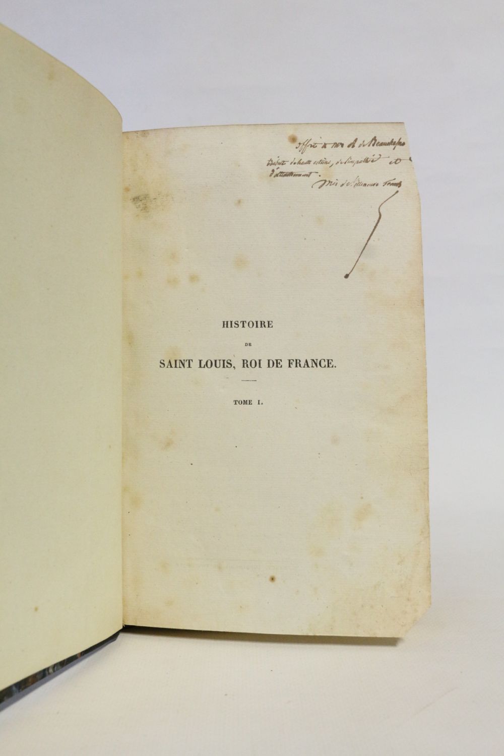 VILLENEUVE-TRANS : Histoire de Saint Louis, roi de France - Signed book ...