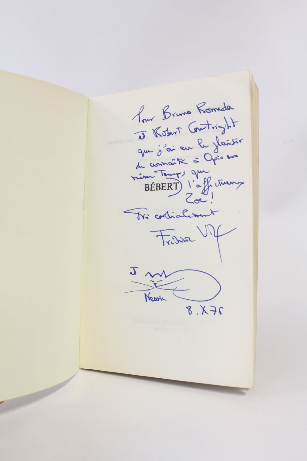 Vitoux Bebert Le Chat De Louis Ferdinand Celine Signed Book First Edition Edition Originale Com