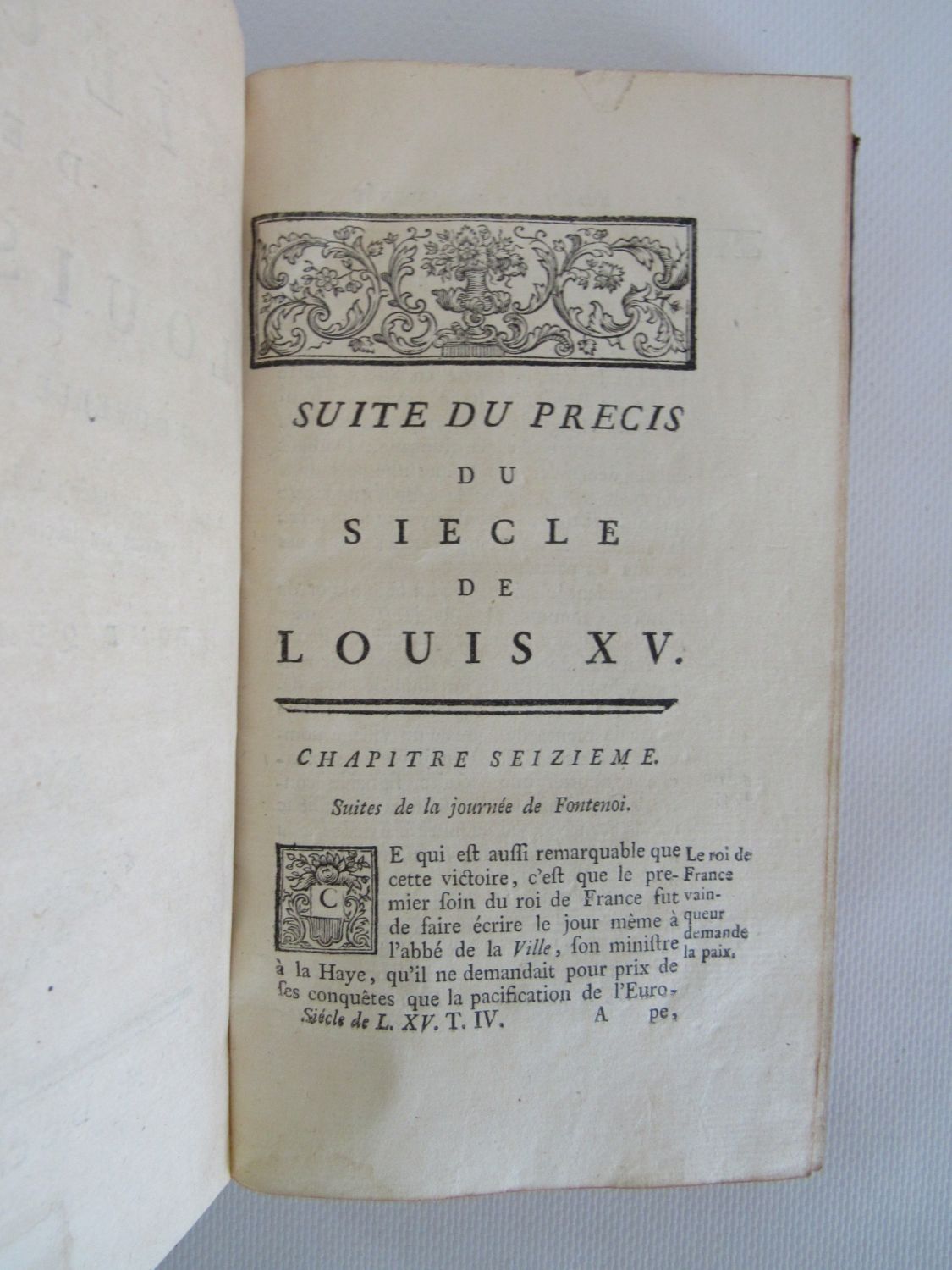 Voltaire - Siècle de Louis XIV - TOME PREMIER - Livre Rare Book