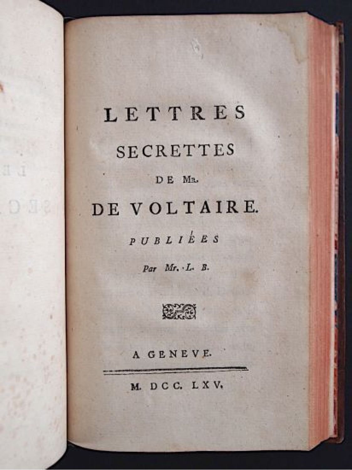 VOLTAIRE Trait  sur  la  tol rance Ensemble Lettre de M 