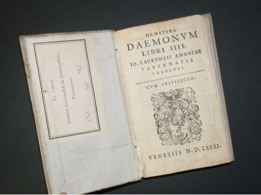 ANANIAE : De natura daemonum libri IIII Io. Laurentii Ananiae ...