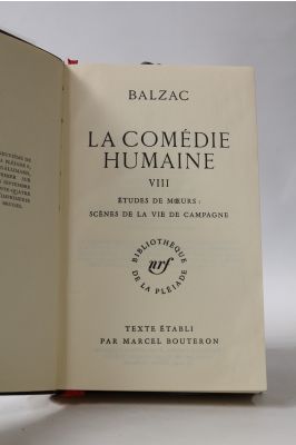 BALZAC : La Comédie Humaine. Tome VIII - First edition - Edition 
