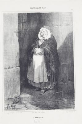 Daumier Lithographie Originale En Noir Et Blanc Bohemiens De Paris La Marcheuse Edition Originale Edition Originale Com