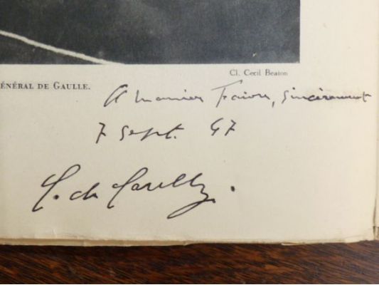 Charles de Gaulle Autograph