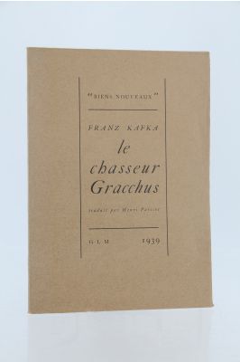 KAFKA Le chasseur Gracchus First edition Edition Originale