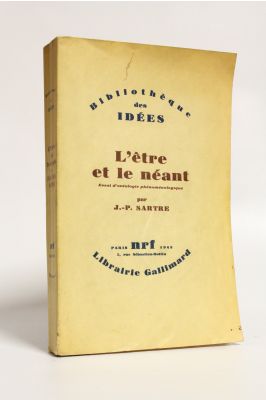 SARTRE : L'être et le néant. Essai d'ontologie phénoménologique - First ...