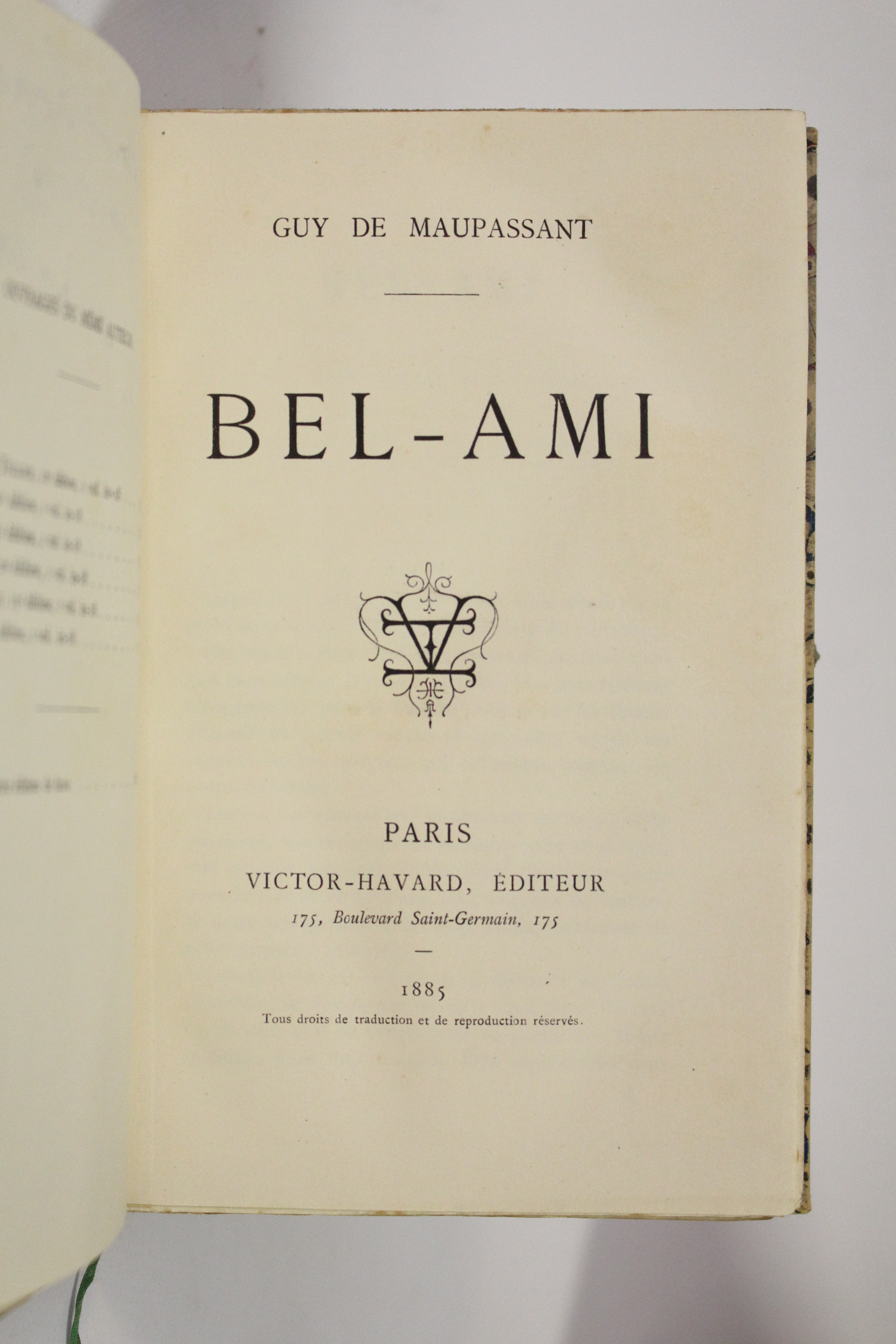 MAUPASSANT : Bel-Ami - Autograph, First Edition - Edition-Originale.com