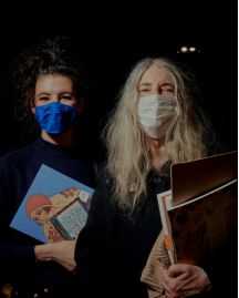 Patti Smith and Jesse Paris Smith at the New York International Antiquarian Book Fair 2022 (NYIABF 2022)