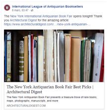 Treasures to Look For New York Antiquarian Book Fair