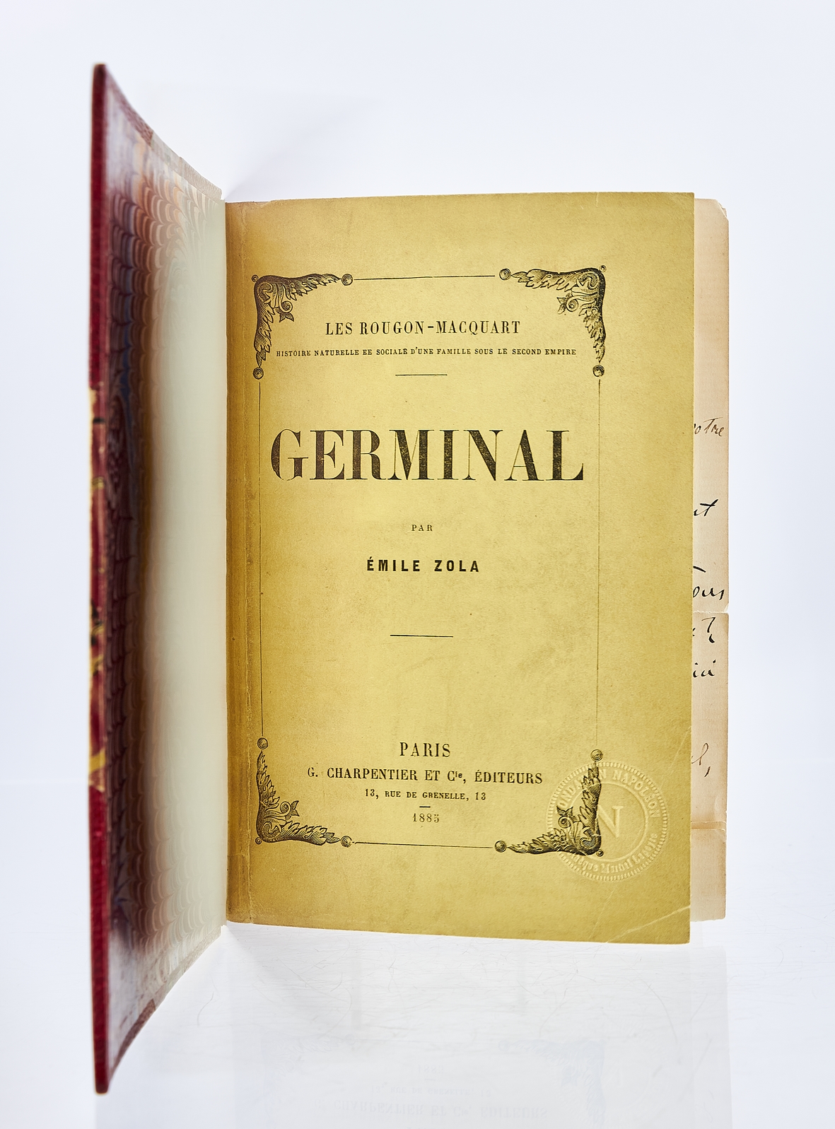 ZOLA : Germinal - Autographe, Edition Originale - Edition-Originale.com