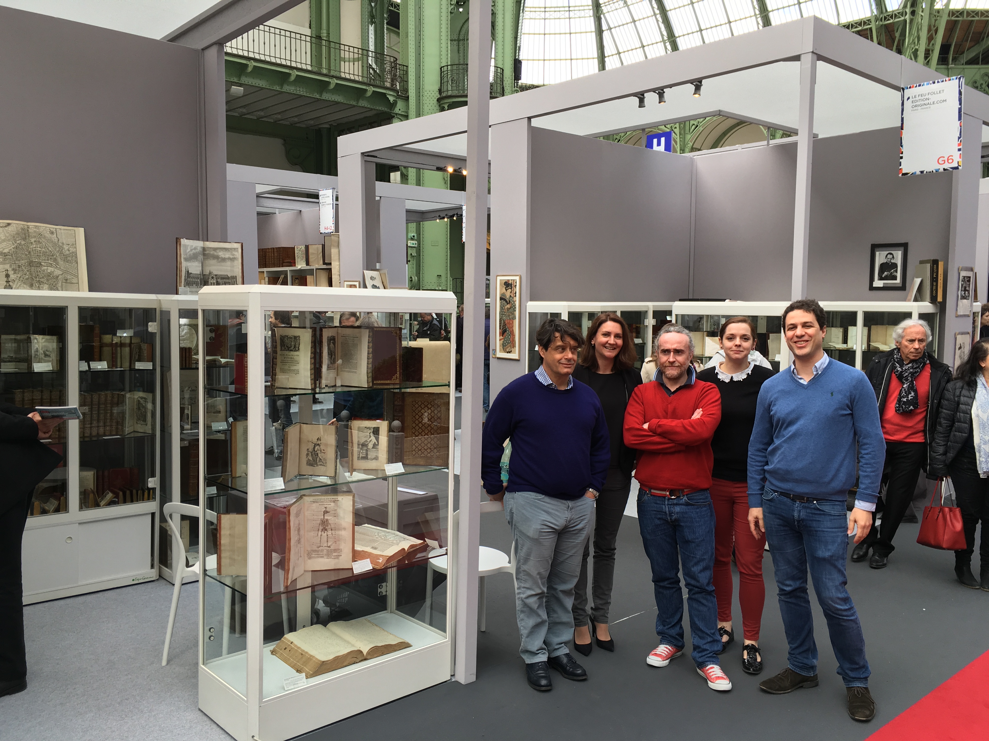 Das Feu Follet Team zu Ihren Diensten auf der Internationalen Ausstellung des alten Buches im Grand Palais!